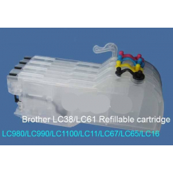 LC 980/1100: empty high capacity refillable cartridges for Brother