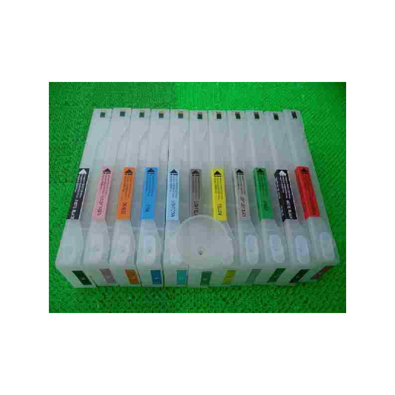 Pro9900/9910: 11 refillable cartridges 700ml without chip for Epson 