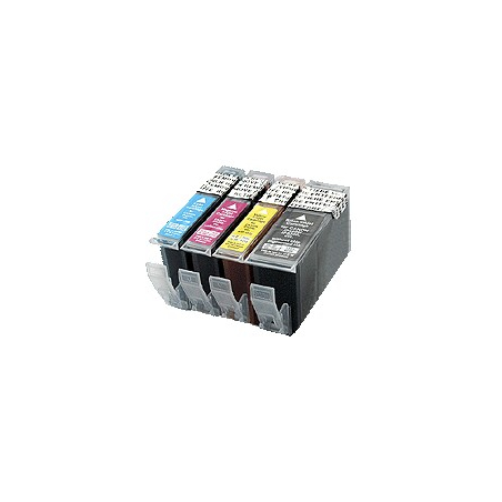 :PGI5/CL8:kit de 4 cartouches compatibles alimentaires pour Canon