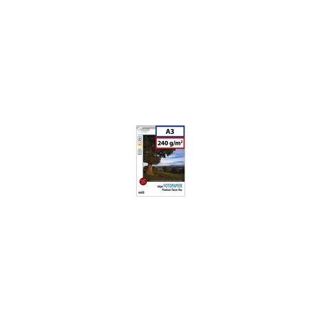 A3: papier photo 240g brillant. 75 feuilles