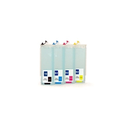 Kit HP940: 4 refillable cartridges with autoreset chips