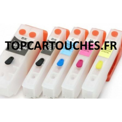 T3331, 3341 à 3344: 5 cartouches rechargeables avec puces autoreset