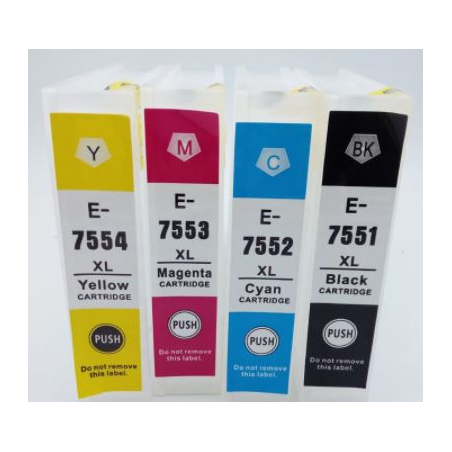 T7551-7554: cartuchos completos para Epson