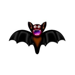 Chauve souris Haloween en papier comestible