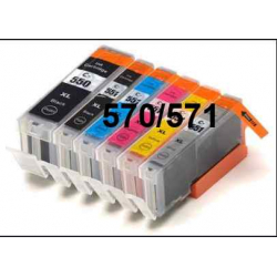 PGI 570/CLI 571XL: Packung mit 6 mit Chips kompatiblen Patronen