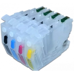 LC 3211-3213: 4 rechargeable cartridges with chips to reset