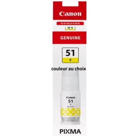 GY51: Encre d'origine Canon, couleur au choix