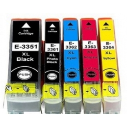 T3351xl: 5 full cartridges for Epson