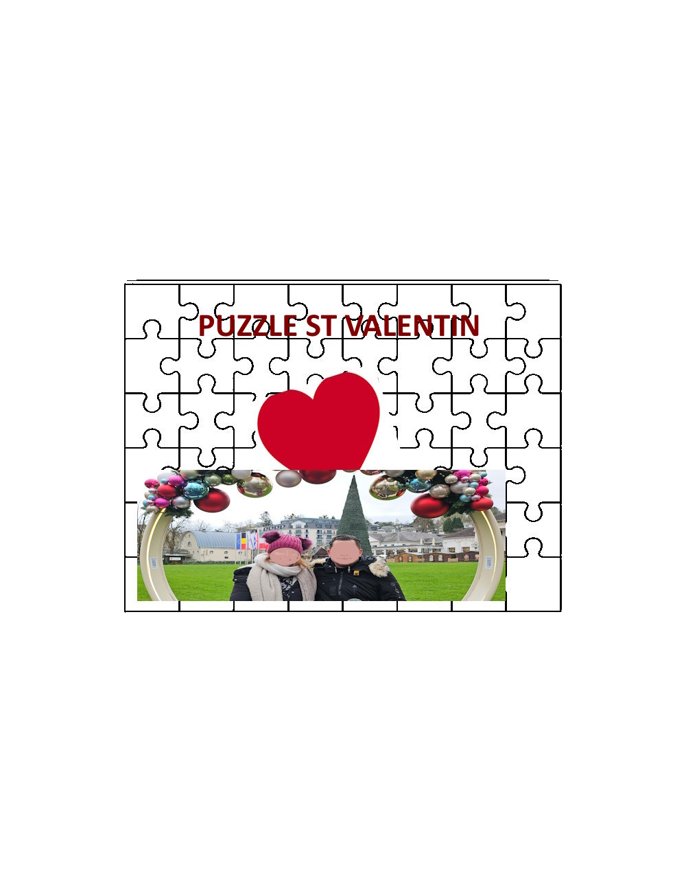 St Valentin: Puzzle 48 pièces