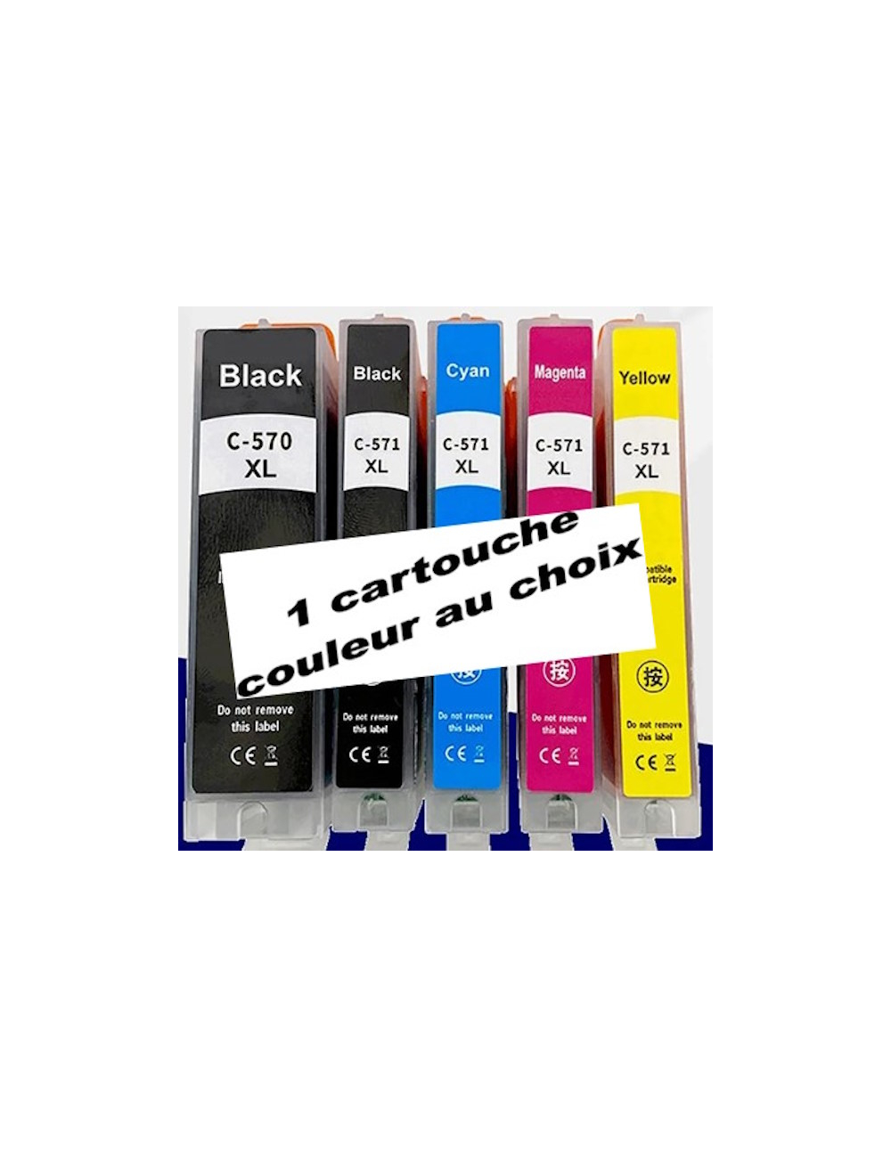 PGI570/CLI571 cartouche rechargeable couleur au choix déstockage