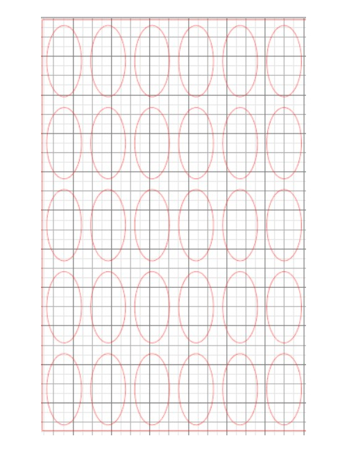 14 feuilles azyme prédécoupé 23x47mm