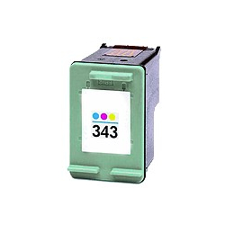 Gevulde cartridge voor HP 343 3 kleuren