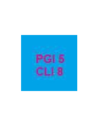 Cartuchos vacíos y chips de reinicio automático para cartuchos PGI5 y CLI8